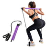 Bara pilates cu 2 corzi elastice GYMEX - Poza 1