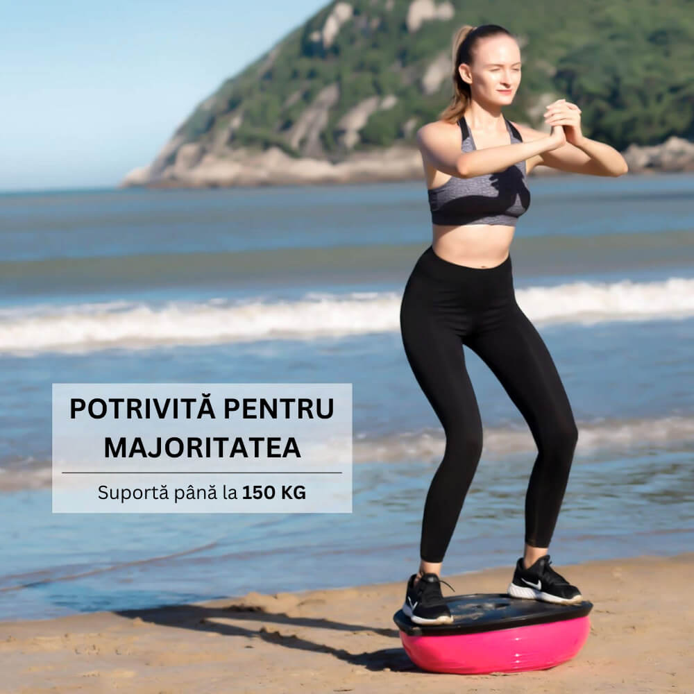 Minge pentru echilibru cu 2 corzi elastice GYMEX - Poza 2