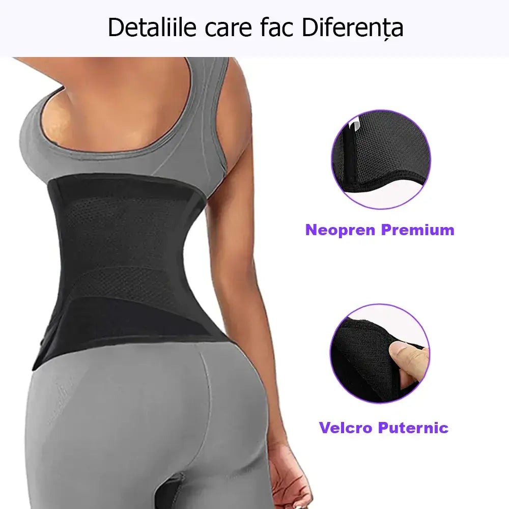 Pachet 2 centuri de slabit din neopren GYMEX Premium #8 - Poza 3