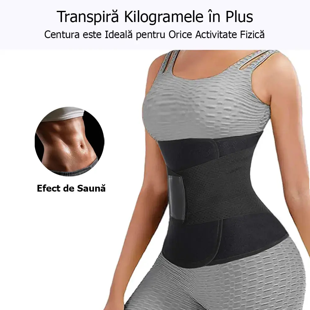 Pachet 2 centuri de slabit din neopren GYMEX Premium #8 - Poza 5
