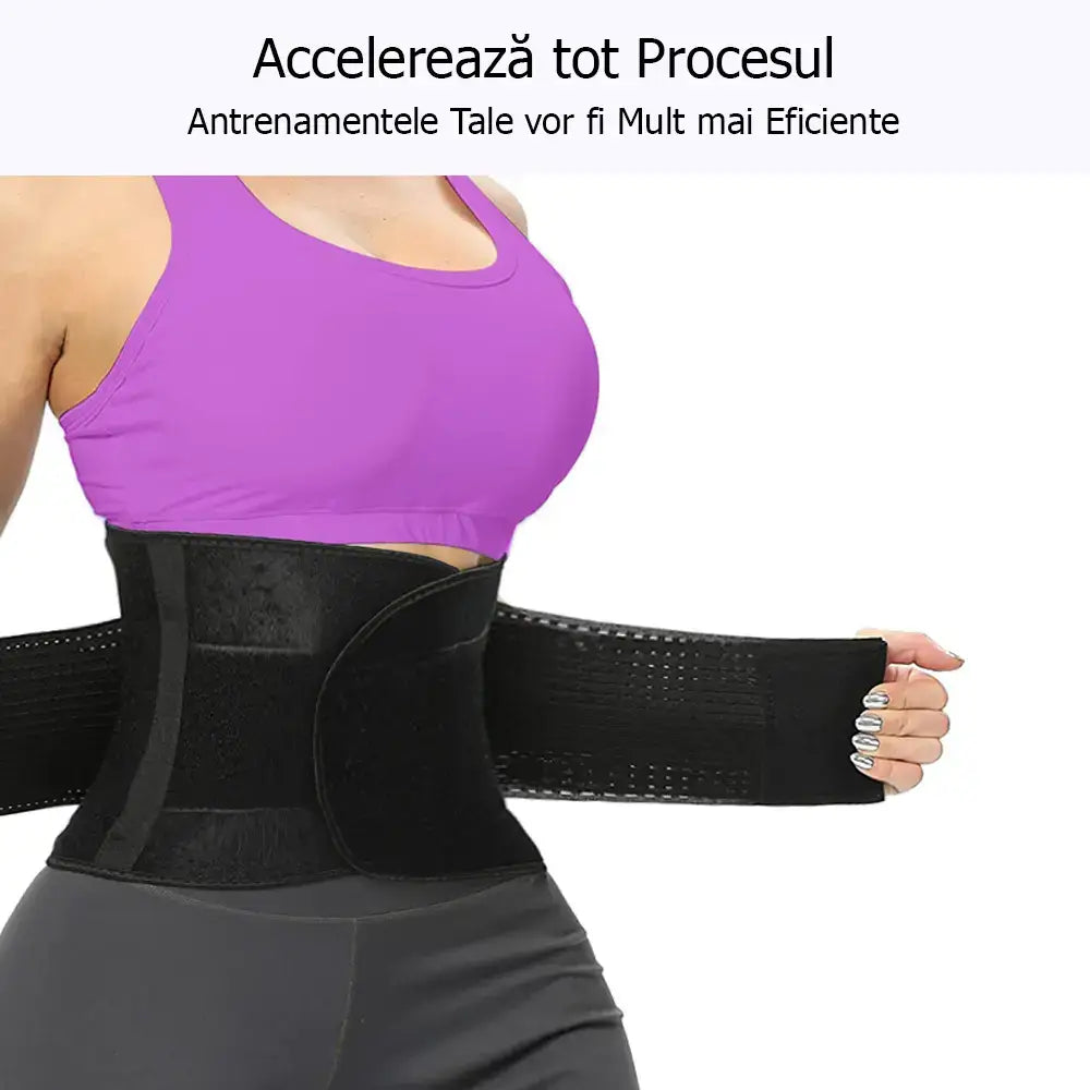 Pachet 2 centuri de slabit din neopren GYMEX Pro #3 - Poza 4