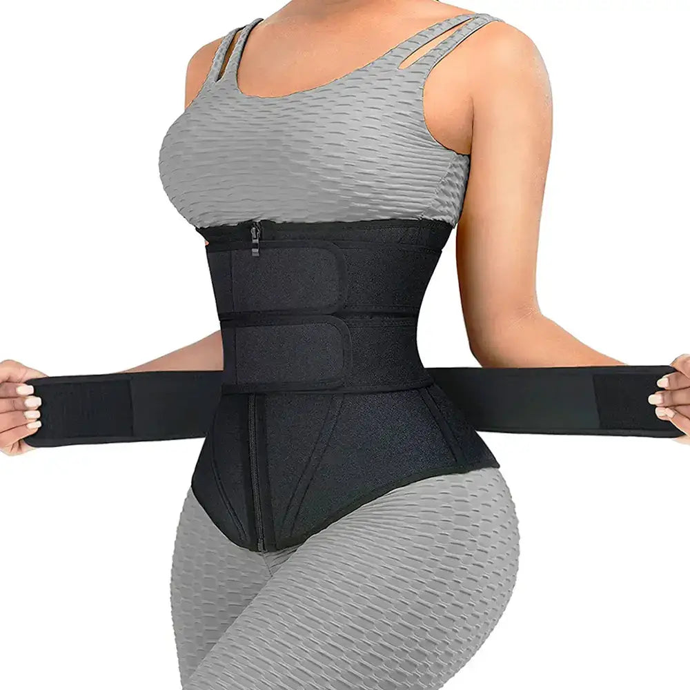 Pachet 2 corsete modelatoare pentru slabit din neopren GYMEX Premium #1 - Poza 1