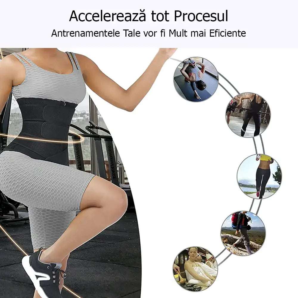 Pachet 2 corsete modelatoare pentru slabit din neopren GYMEX Premium #1 - Poza 4