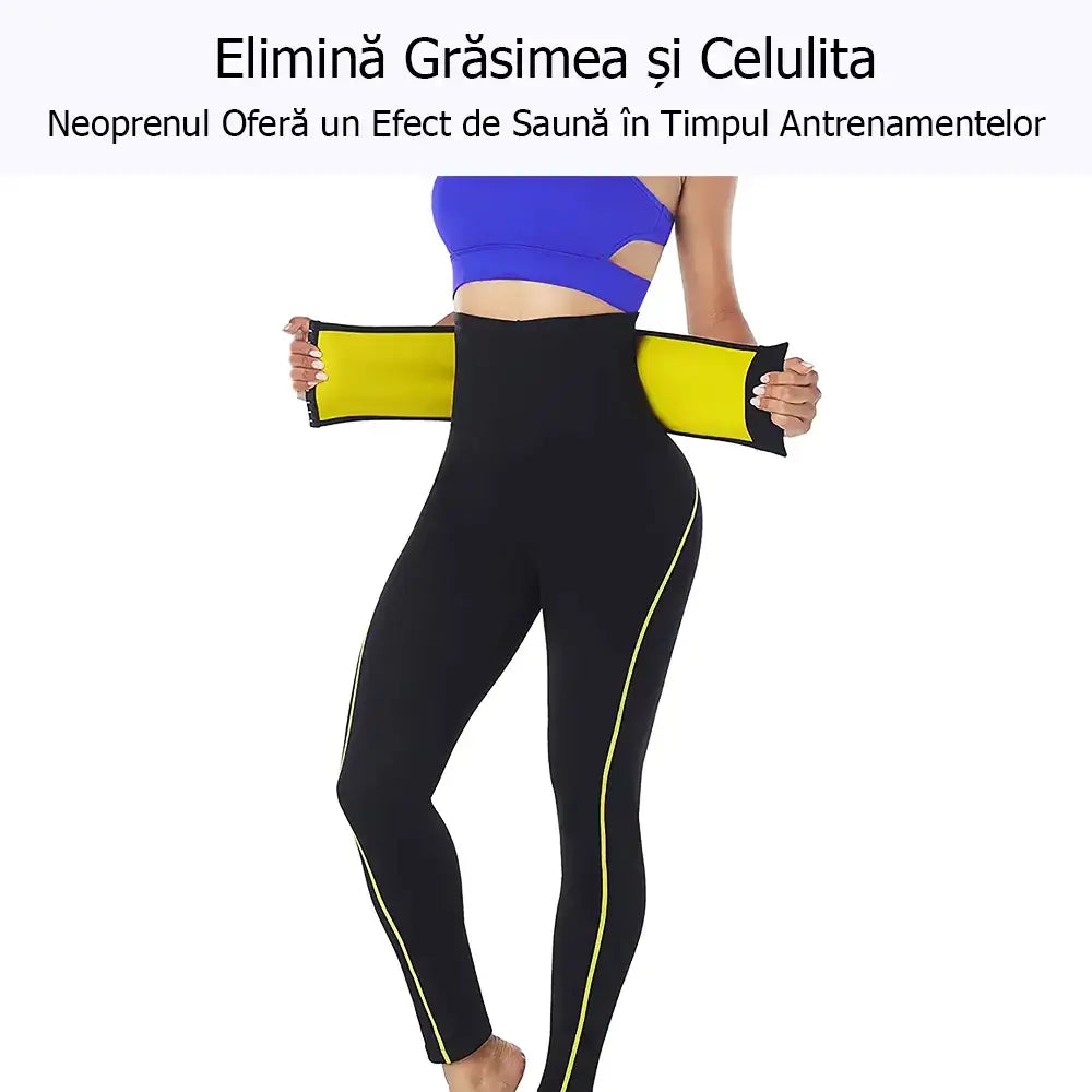 Pachet 2 perechi de pantaloni de slabit lungi din neopren GYMEX Premium #4 - Poza 2