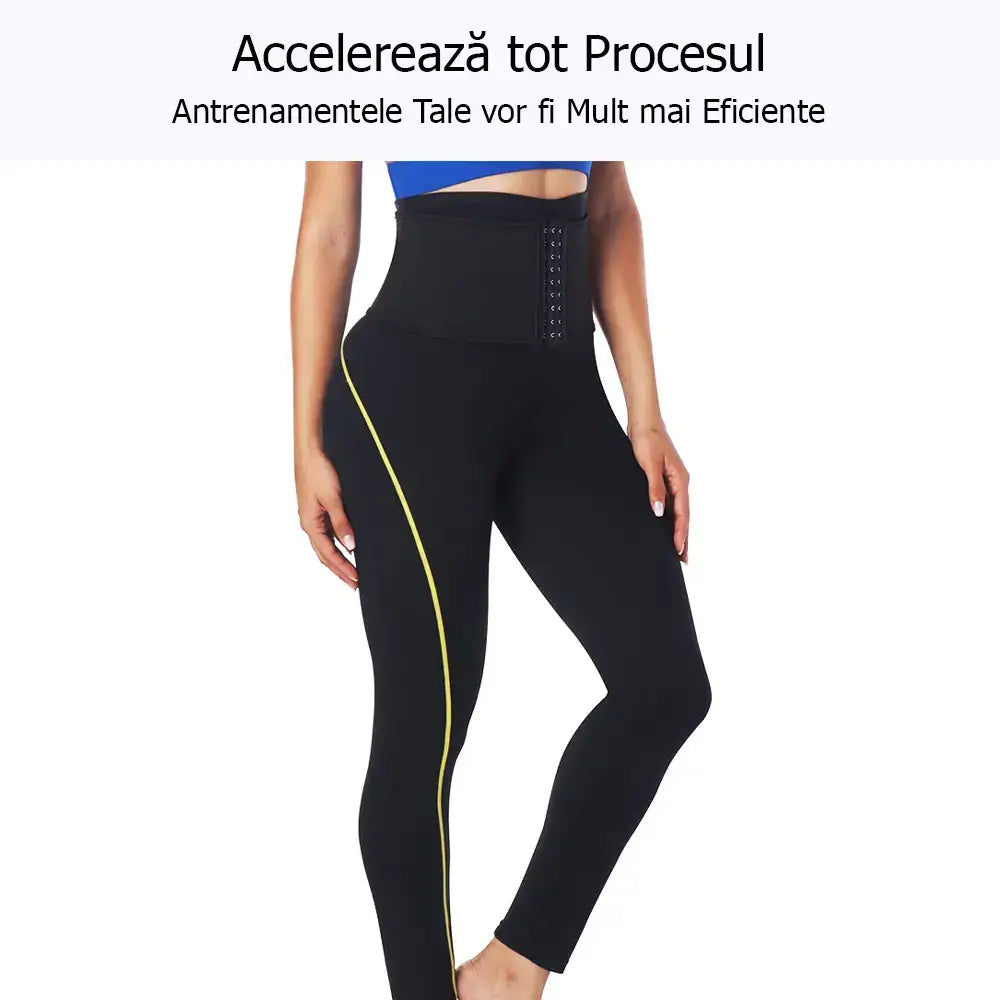 Pachet 2 perechi de pantaloni de slabit lungi din neopren GYMEX Premium #4 - Poza 4