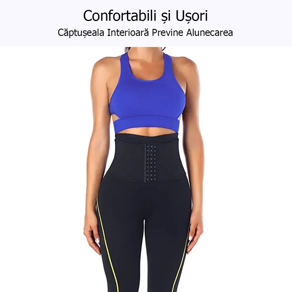Pachet 2 perechi de pantaloni de slabit lungi din neopren GYMEX Premium #4 - Poza 6
