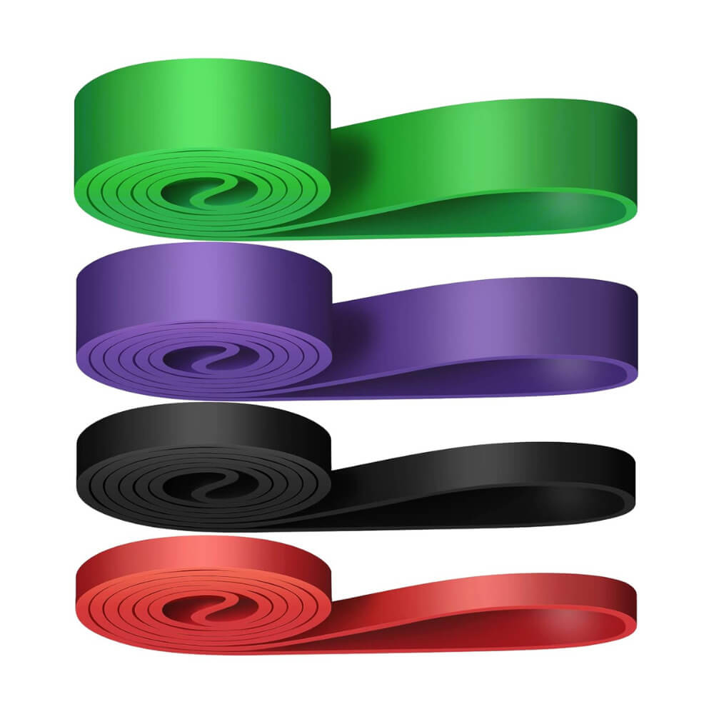 Set 4 benzi elastice pentru fitness si antrenamente sala GYMEX - Poza 1