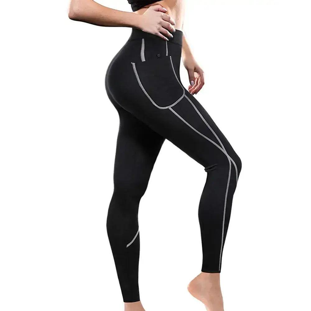 Pantaloni de slabit lungi din neopren GYMEX Pro - Poza 1
